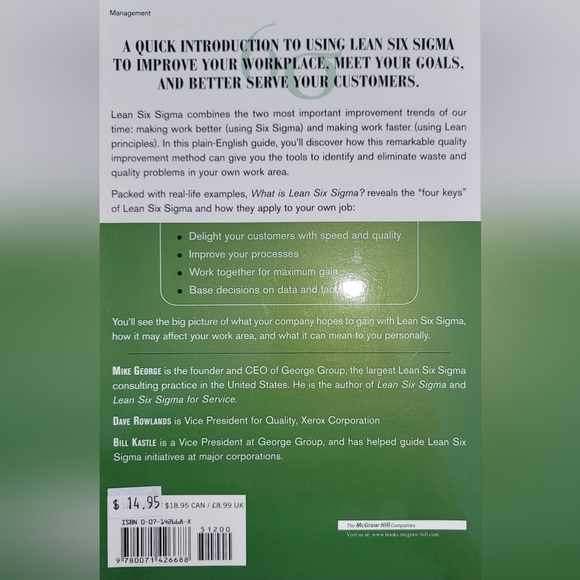Lean six sigma paperback - Picture 2 of 2